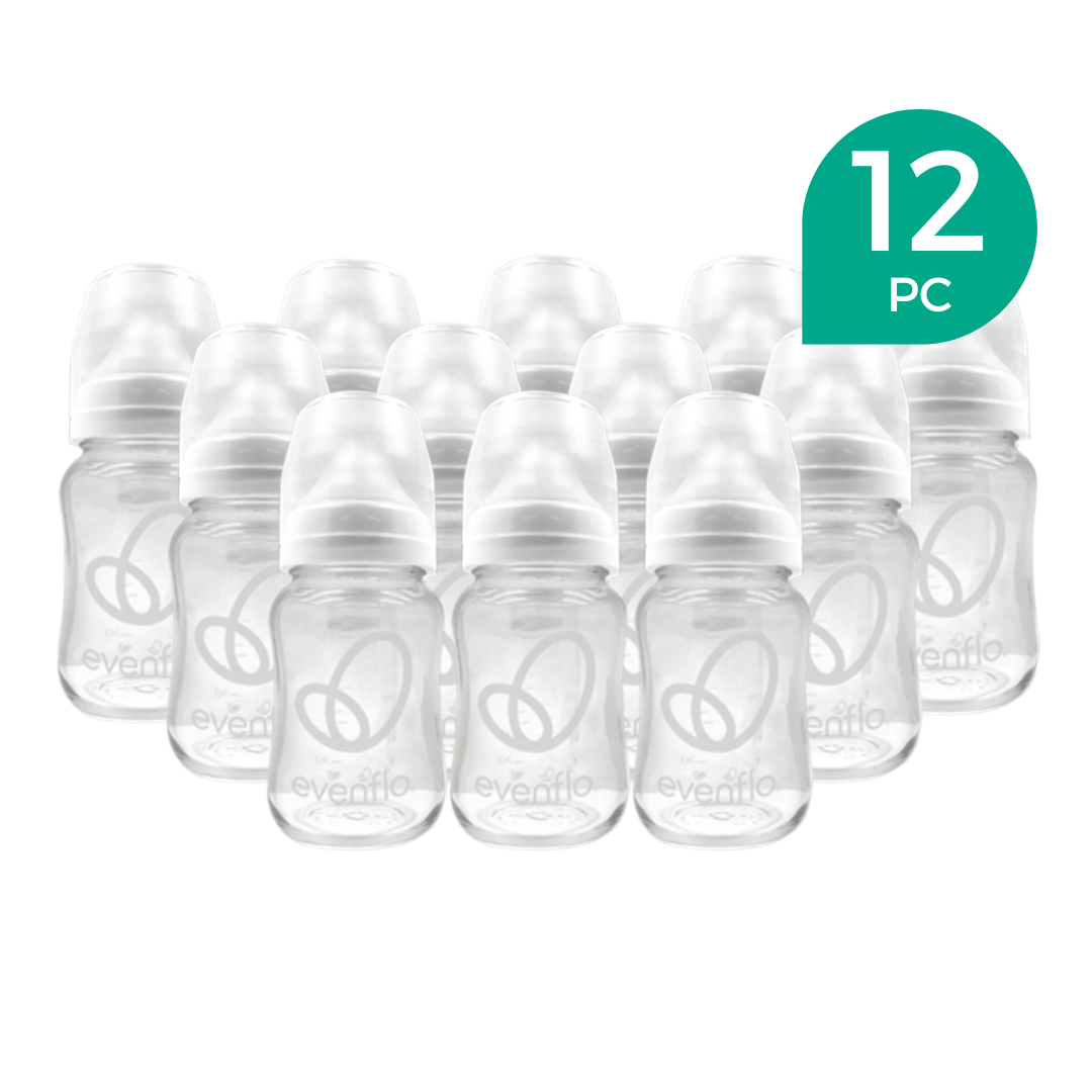 Evenflo Balance + Wide Neck Glass Bottles, 6oz