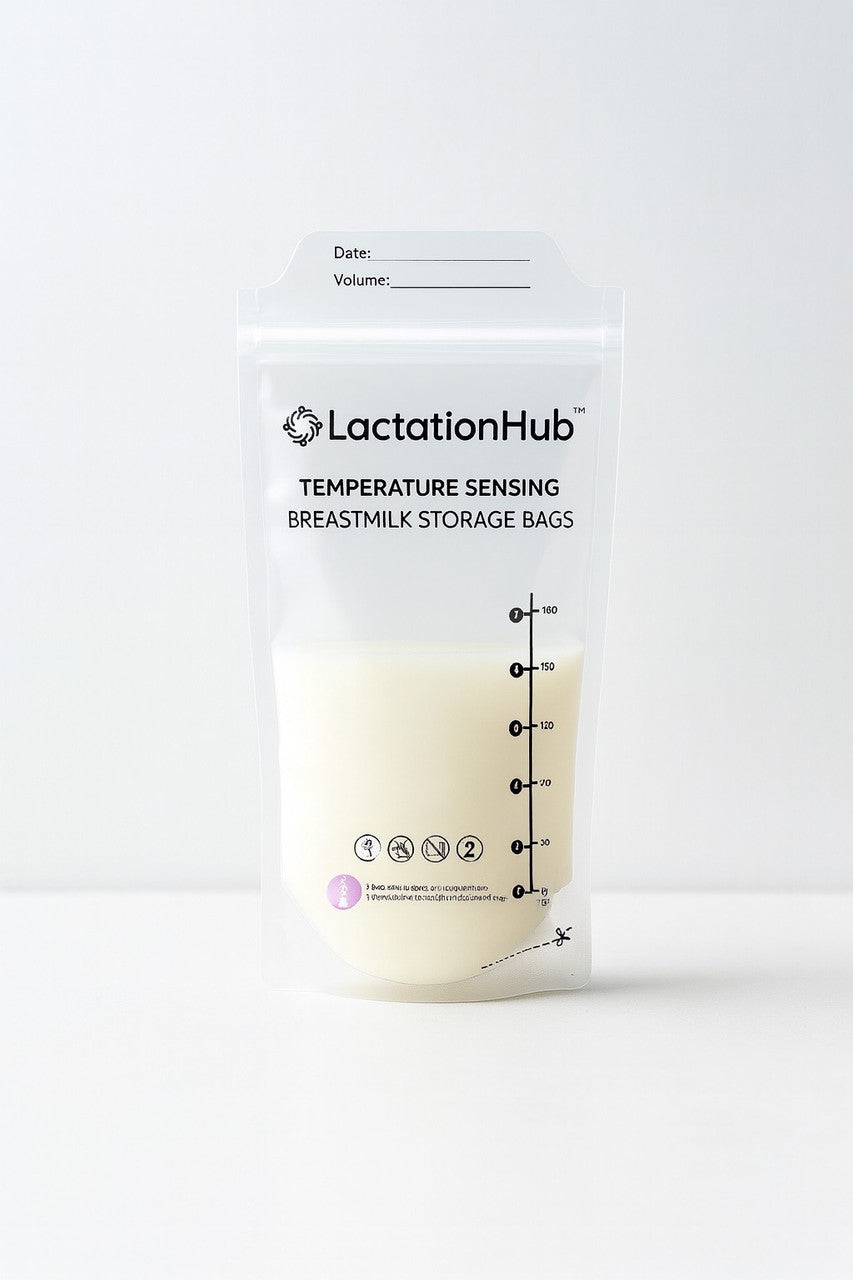 Temperature Sensing Breastmilk Storage Bags