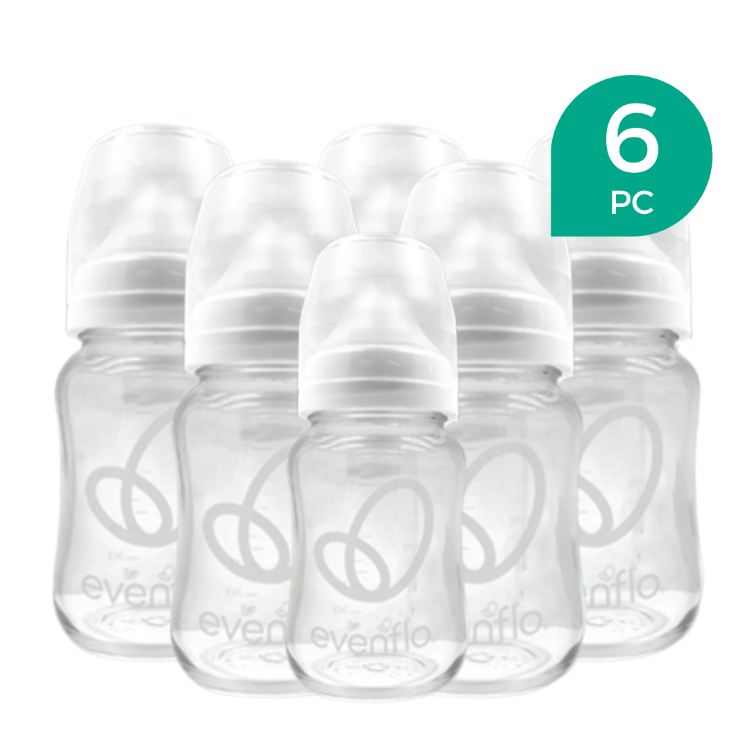 Evenflo Balance + Wide Neck Glass Bottles, 6oz – LactationHub