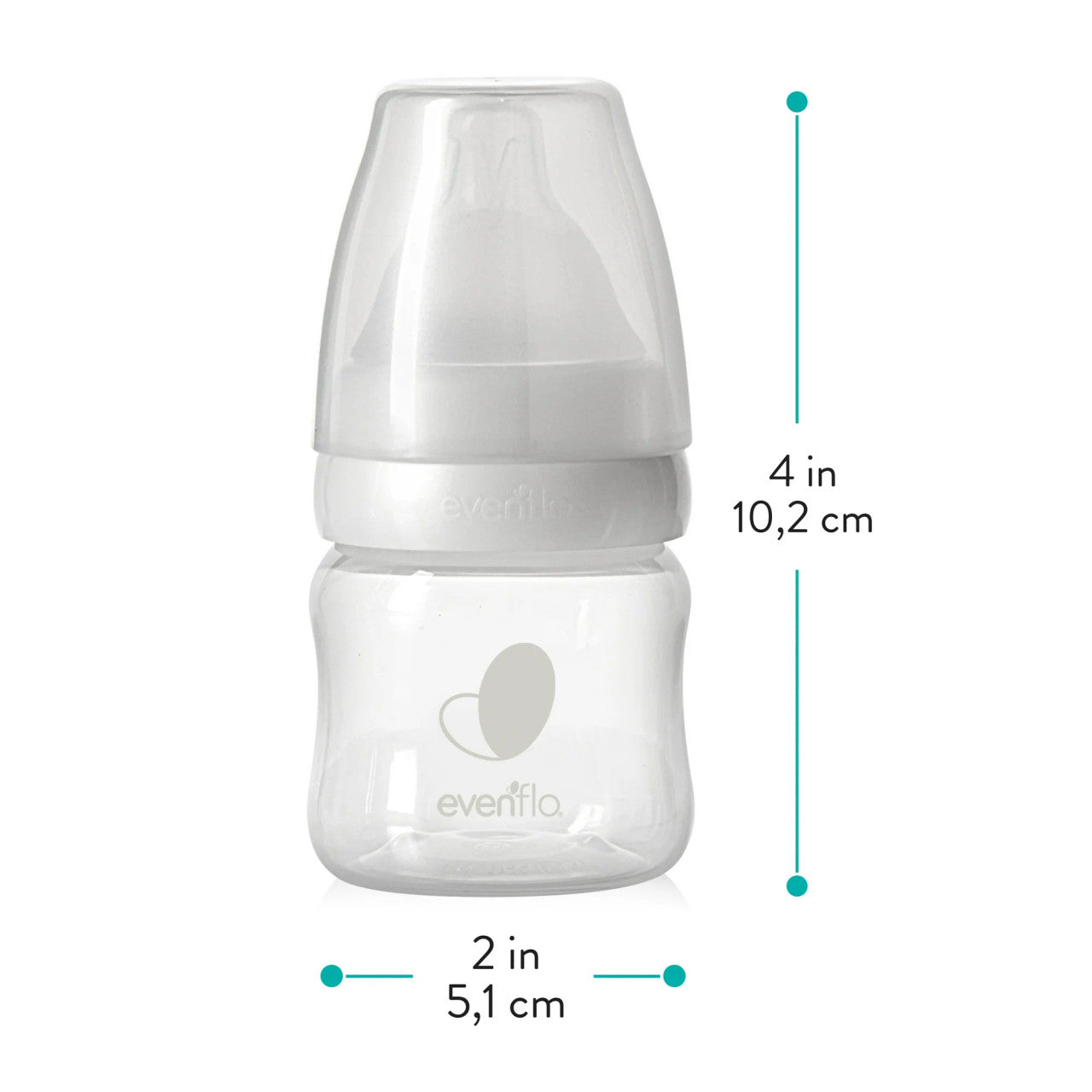 Evenflo Balance+ Standard Bottles, 2oz, with Slow Flow Nipple
