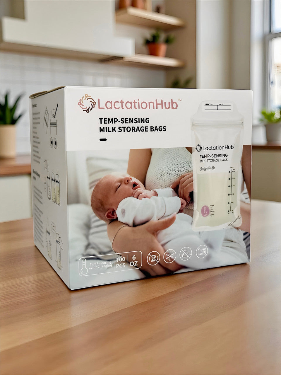 Temperature Sensing Breastmilk Storage Bags