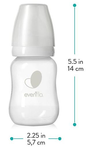 Evenflo Balance+ Standard BOTTLES, 4oz, with Slow Flow Nipple