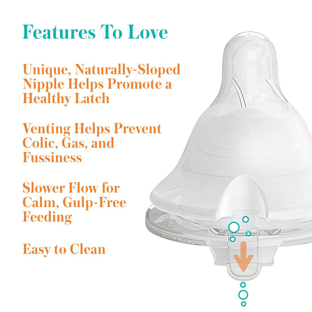 Evenflo Balance + Wide Neck Glass Bottles, 6oz – LactationHub