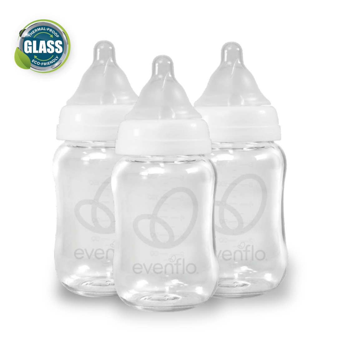 Evenflo Balance + Wide Neck Glass Bottles, 6oz – LactationHub