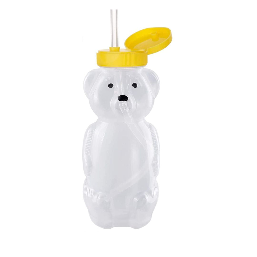Therapy Honey Bear Straw Cup For Baby - Squeezable Assistive Drink Con ...