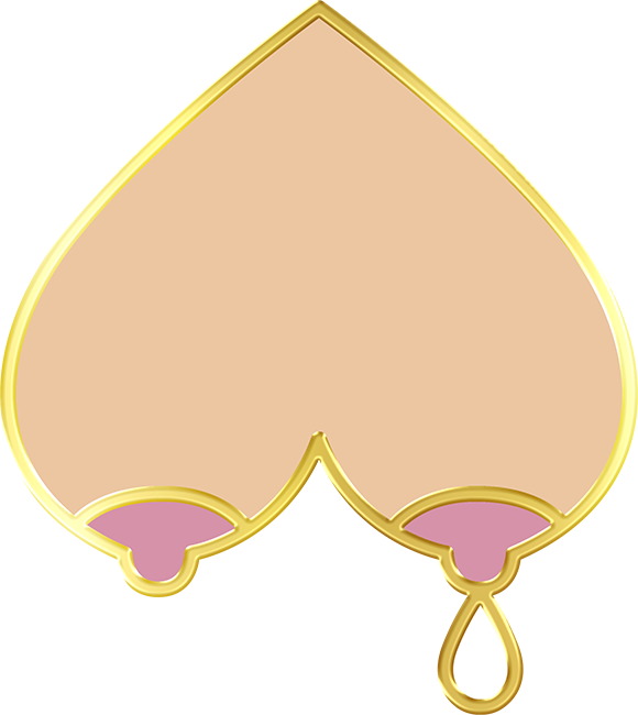 Boob Heart Hard Enamel Pin Breastfeeding Keychain